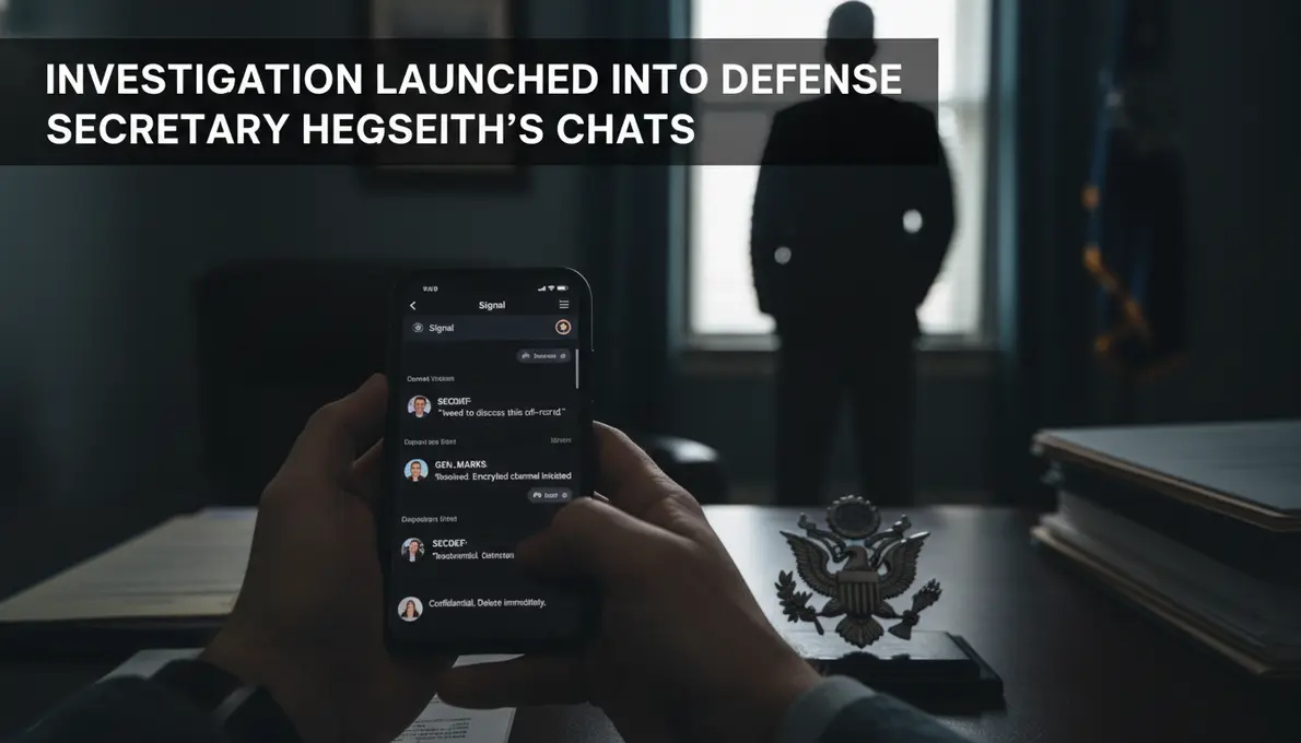 Investigation Launched into Defense Secretary Hegseth's Chats
